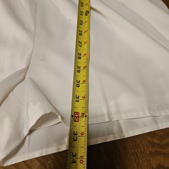 Dokotoo Women's L White Romper Jumpsuit Summer VNeck Short Ruffle Sleeve Smocked - Picture 8 of 9